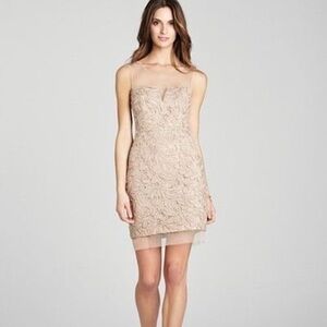 BCBG champagne dress